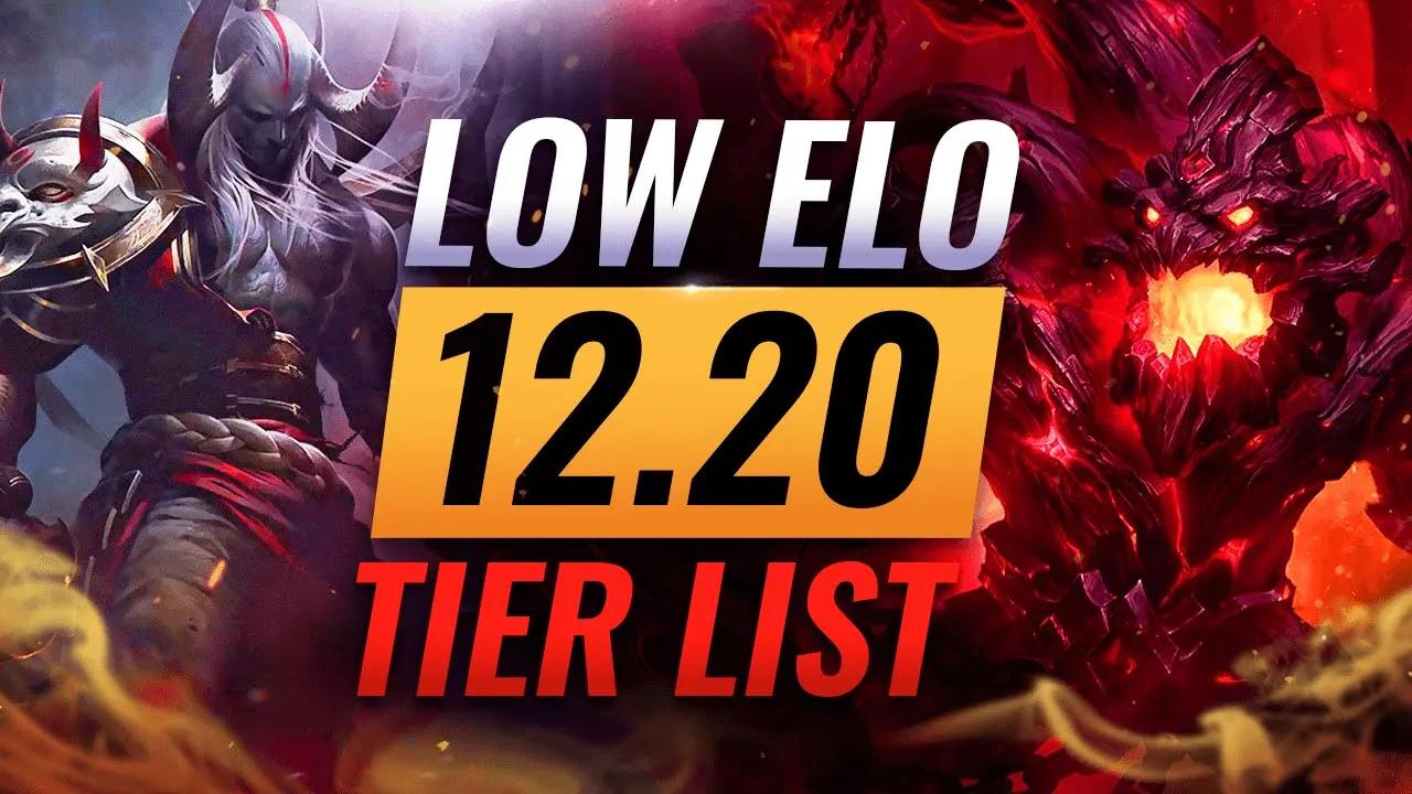 Best Champions Tier List for LOW ELO on Patch 12.20 - League of Legends thumbnail