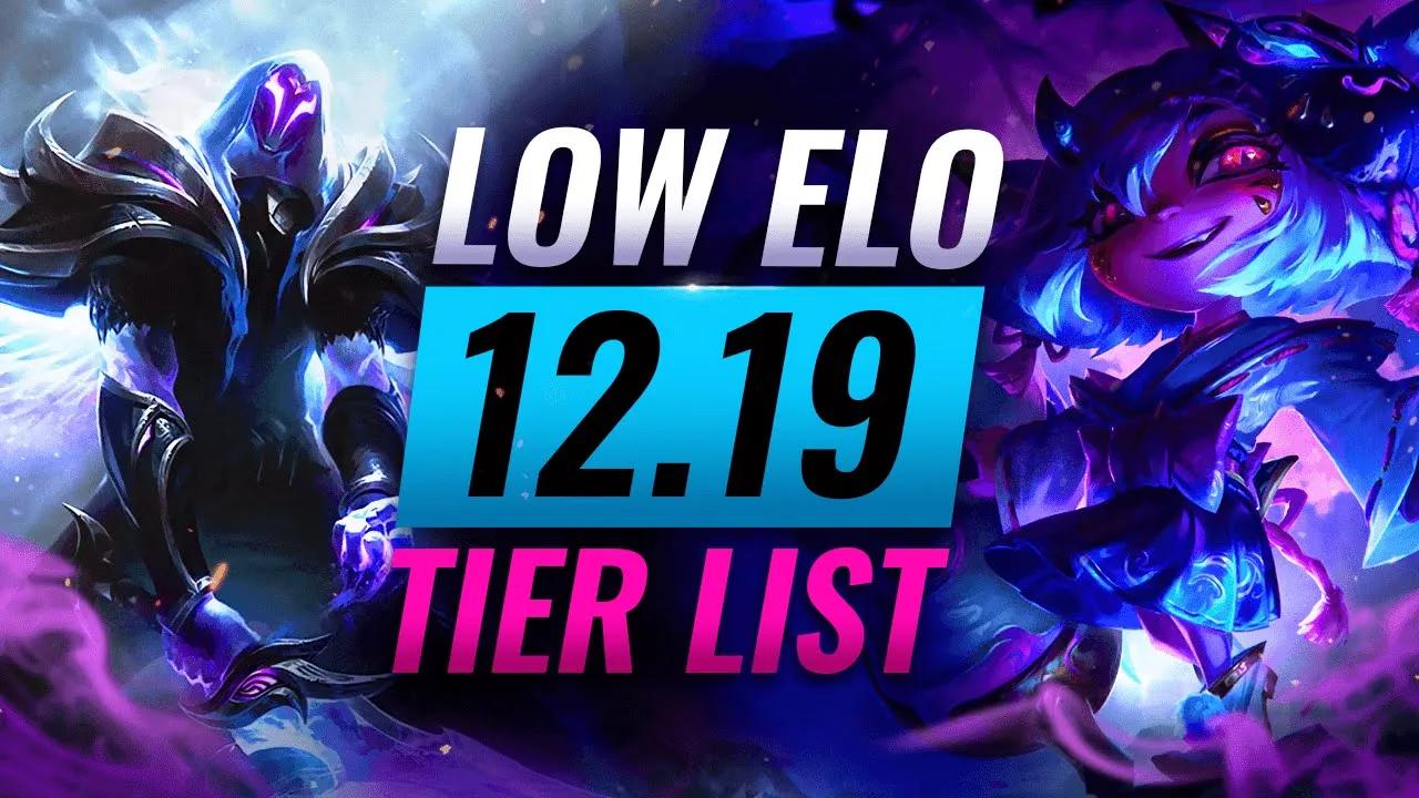 BEST LOW ELO CHAMPS: Tier List for Patch 12.19 - League of Legends thumbnail