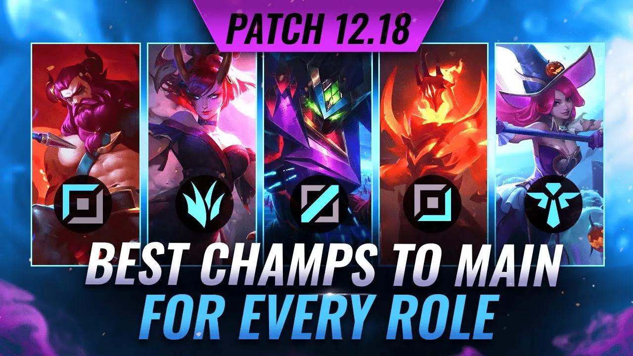 Top 3 Mains to CARRY WITH on Patch 12.18 - League of Legends thumbnail