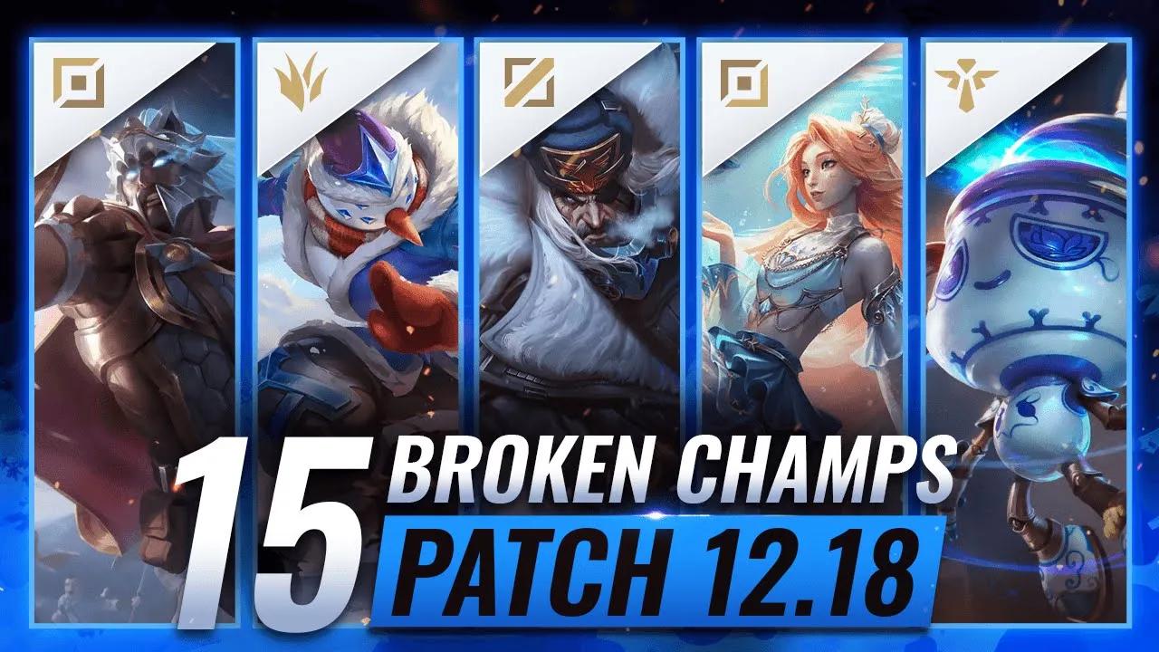 15 MOST OP Champ Predictions for Patch 12.18 - League of Legends thumbnail