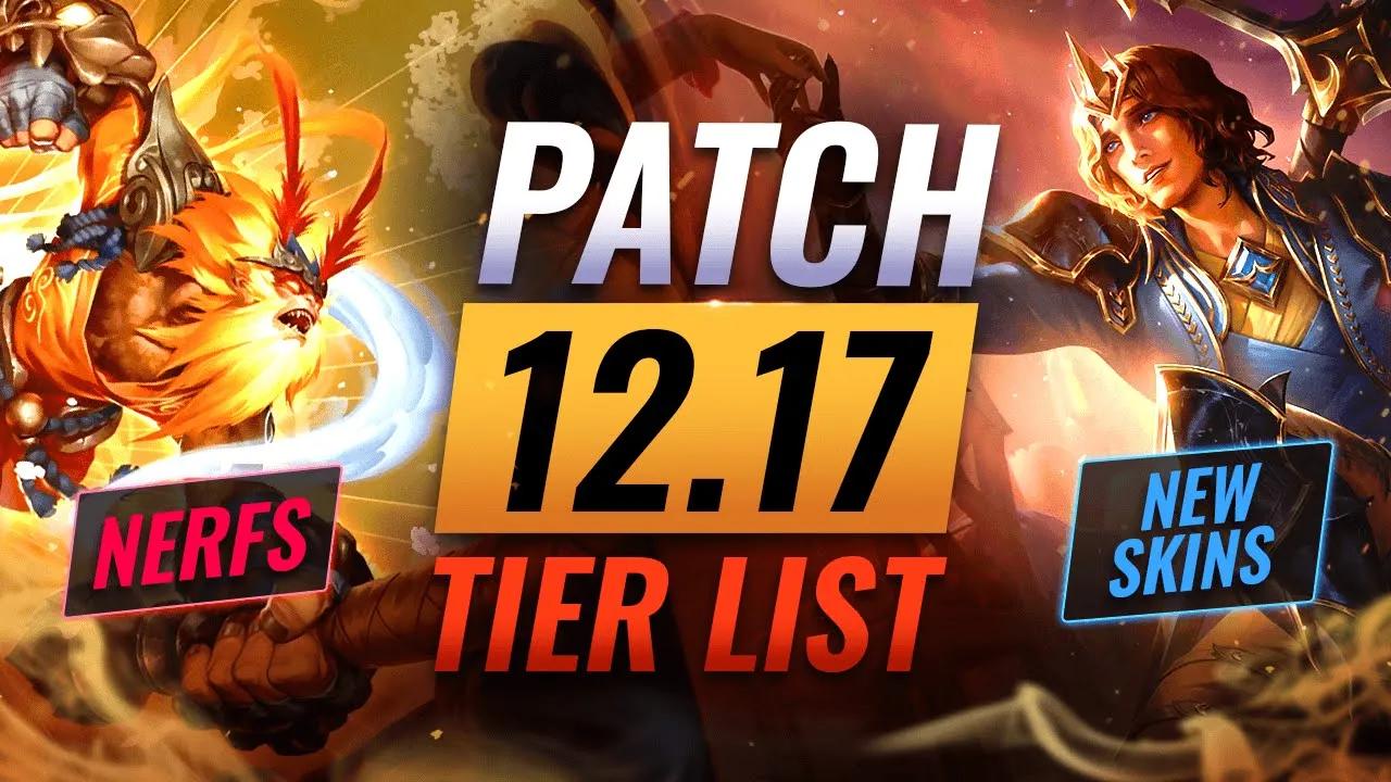 NEW PATCH 12.17 TIER LIST & Rundown - League of Legends thumbnail