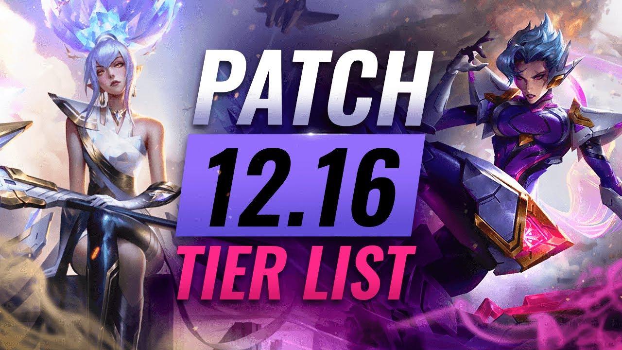 NEW PATCH 12.16 TIER LIST & Rundown: All Changes - League of Legends thumbnail