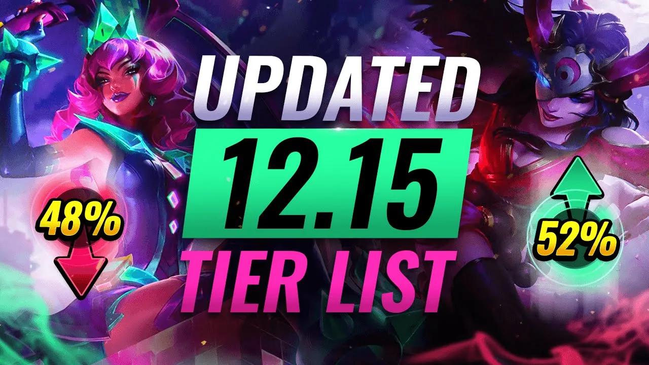 UPDATED Patch 12.15 Tier List: Sivir Still OP - League of Legends thumbnail