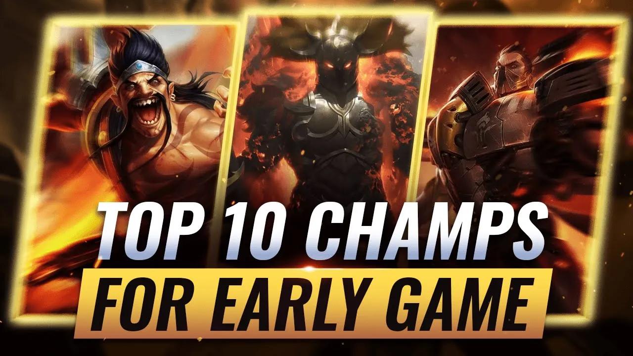 10 BEST Early Game Carries to DOMINATE With - League of Legends thumbnail