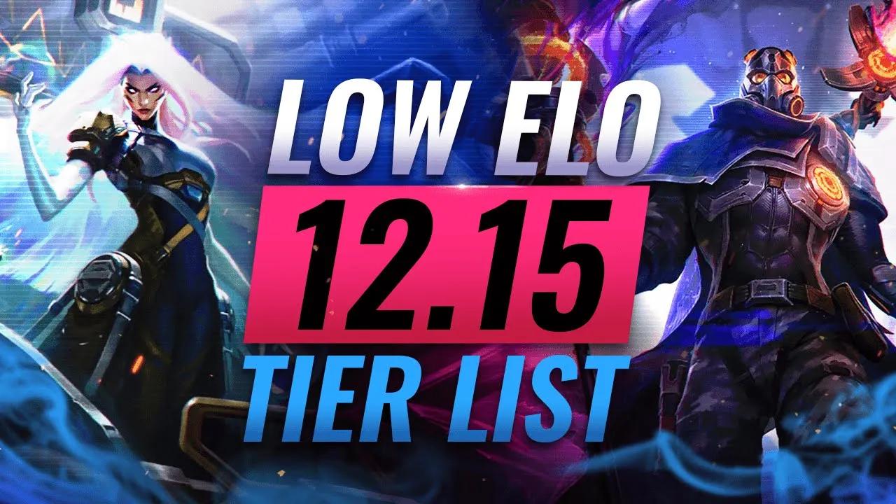 NEW Patch 12.15 Low Elo Tier List - League of Legends Season 12 thumbnail