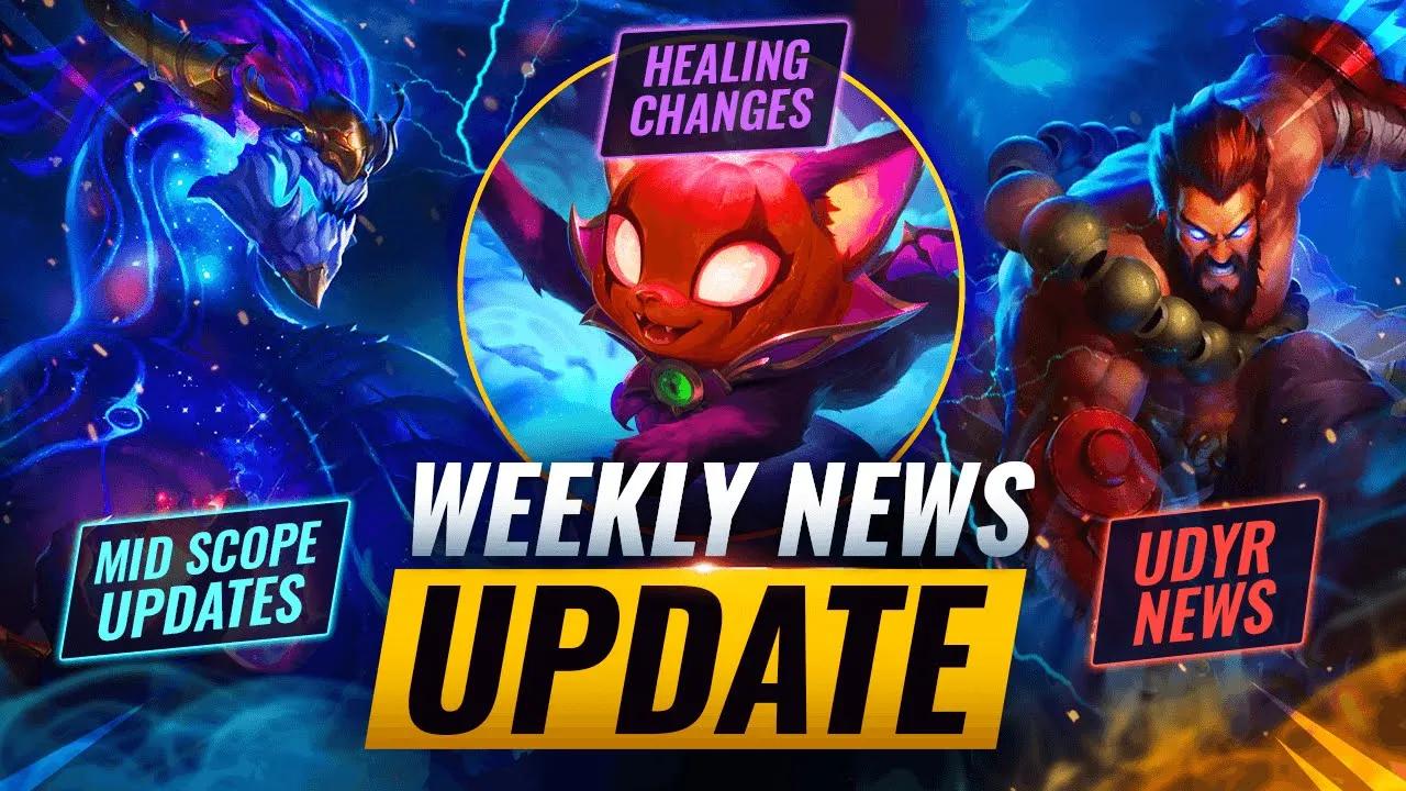 WEEKLY NEWS UPDATE: Udyr Update + Healing Nerfs & MORE - League of Legends thumbnail