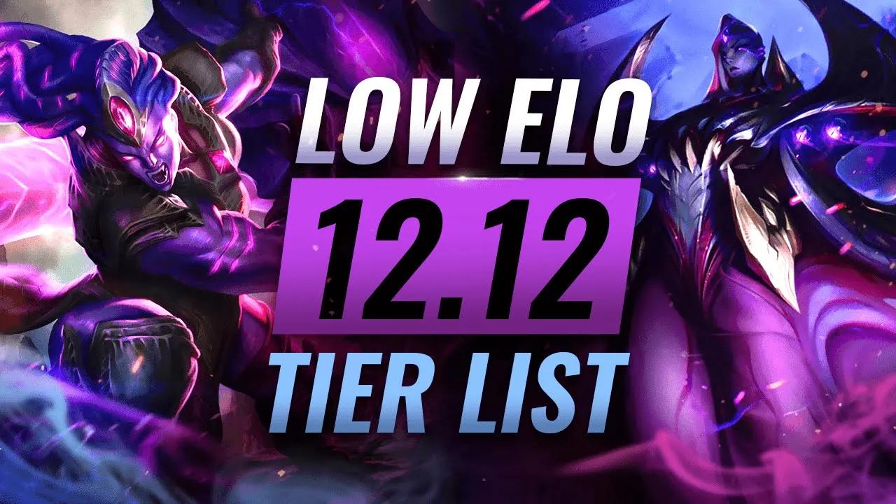 LOW ELO Patch 12.12 Tier List: Best Champs to Climb - League of Legends Season 12 thumbnail