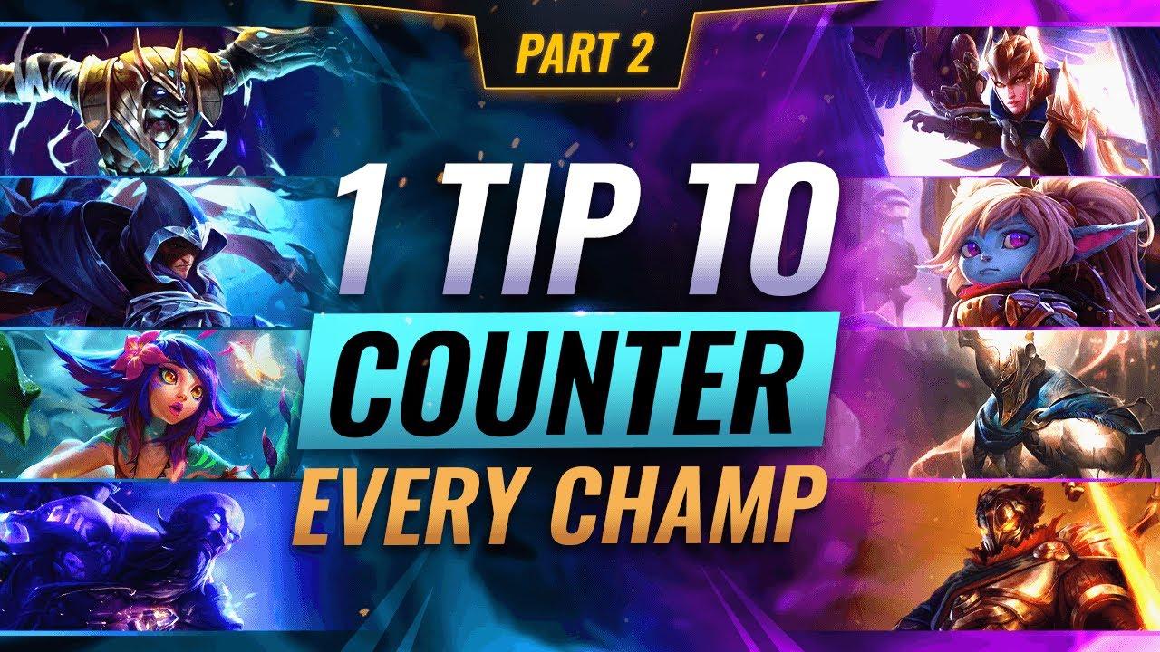 1 TIP to BEAT EVERY CHAMPION (Part 2) - League of Legends Season 12 thumbnail