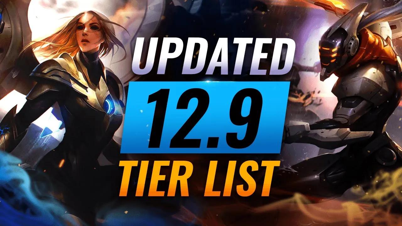 UPDATED Patch 12.9 Tier List: Reworks Running Wild - League of Legends thumbnail