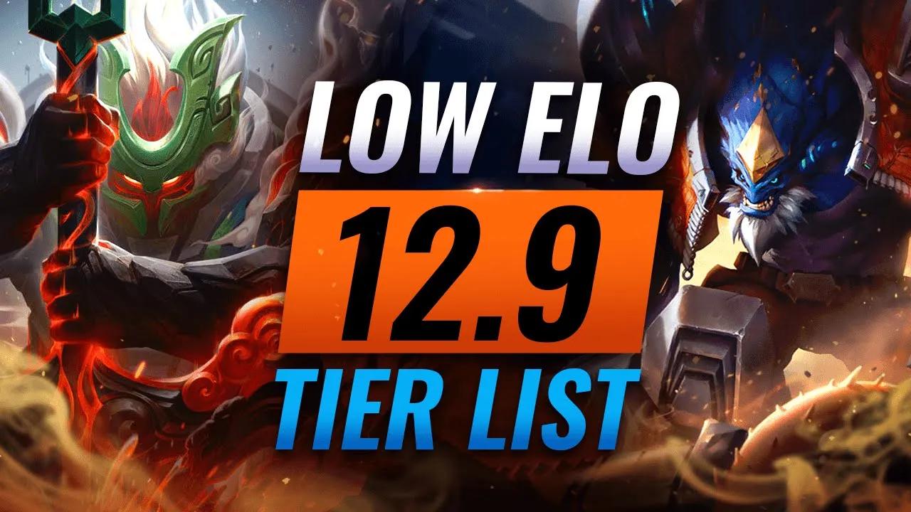 LOW ELO Patch 12.9 TIER LIST: CC is OP - League of Legends thumbnail