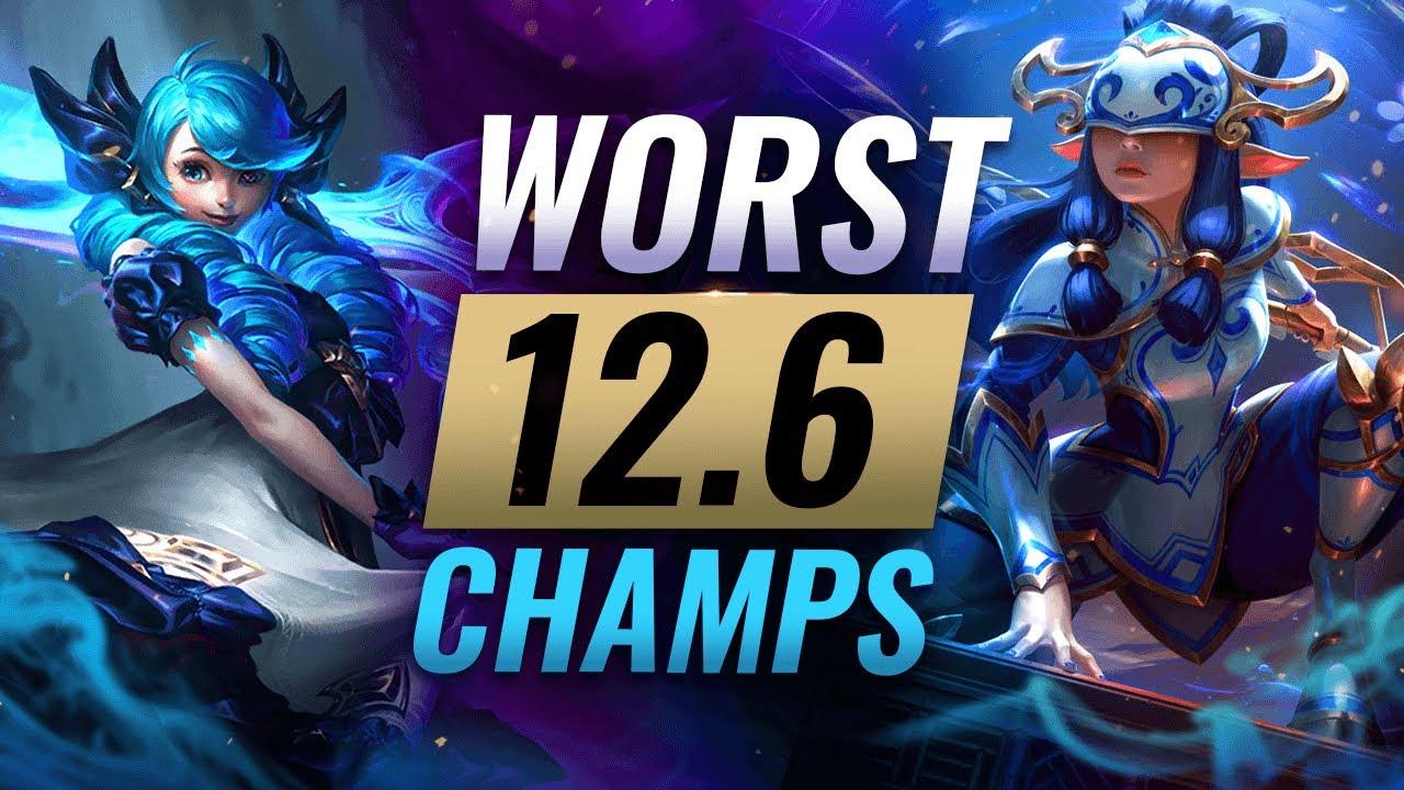 10 WORST CHAMPIONS in Patch 12.6 - League of Legends Predictions thumbnail