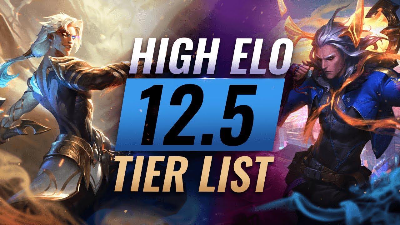 Best High Elo Champions Tier List For Patch 12.5 - League of Legends Season 12 thumbnail