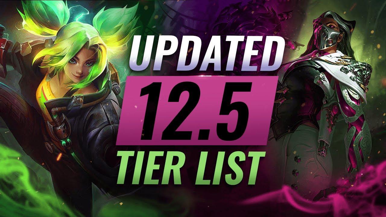 UPDATED Best Champions Tier List For Patch 12.5: Zeri STILL OP? - League of Legends Season 12 thumbnail