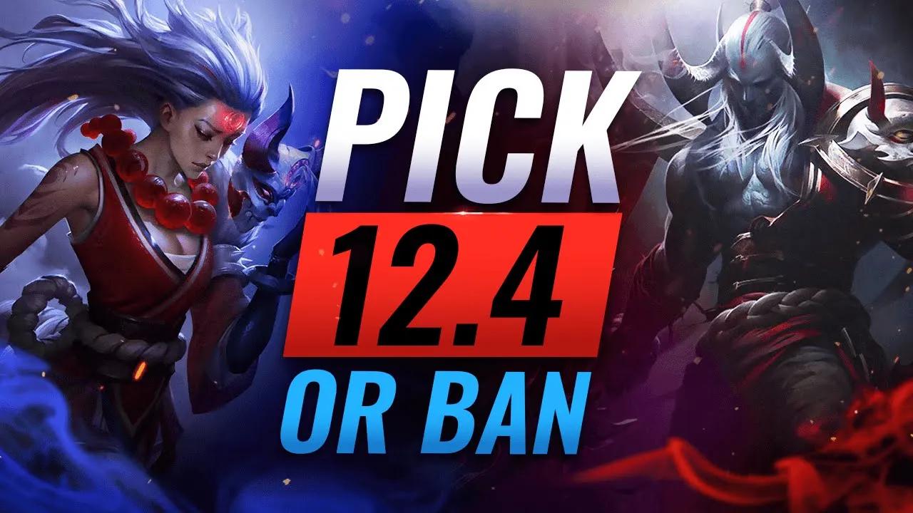 10 MUST PICK OR BAN CHAMPS in Patch 12.4 - League of Legends Season 12 thumbnail