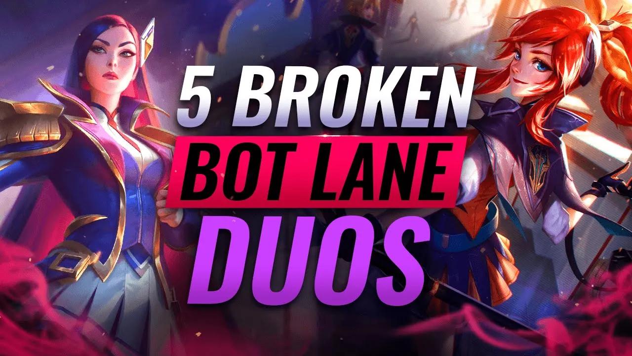 5 OP BOT LANE DUOS to ABUSE on Patch 12.3 - League of Legends Season 12 thumbnail