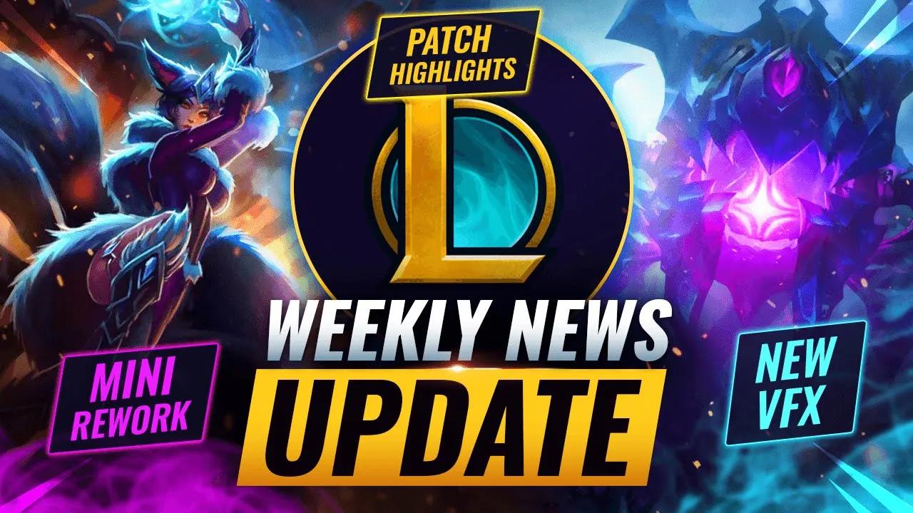 WEEKLY NEWS UPDATE: Ahri Rework + Vel'koz VFX & More - League of Legends Season 12 thumbnail