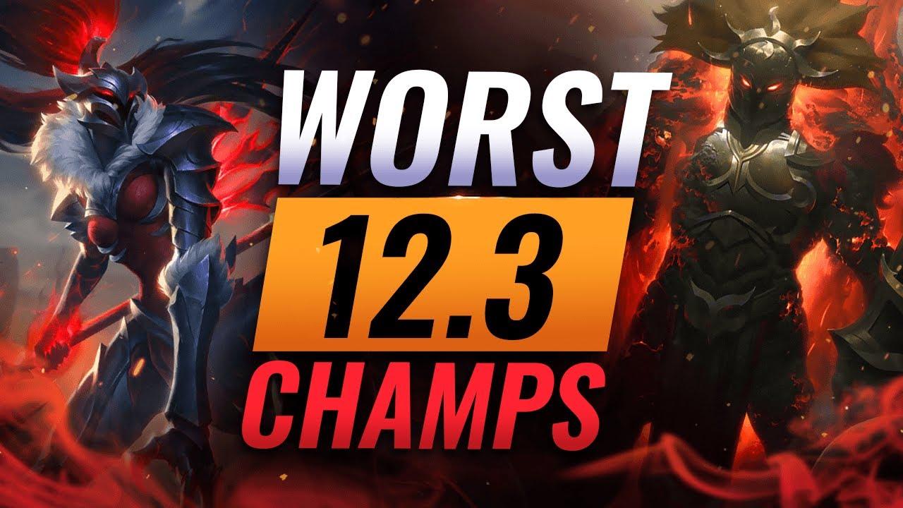 10 WORST Champions YOU SHOULD AVOID Going Into Patch 12.3 - League of Legends Predictions thumbnail