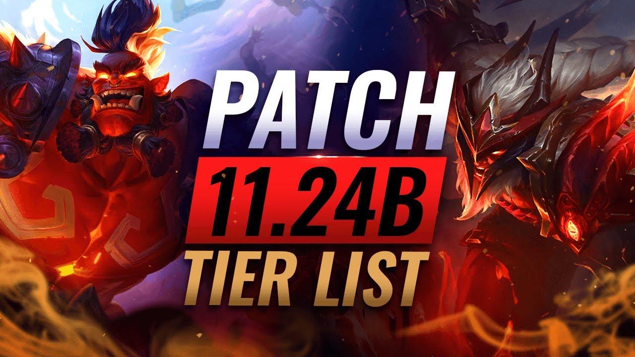 NEW Preseason BEST Champions TIER List – League of Legends Patch 11.24b thumbnail