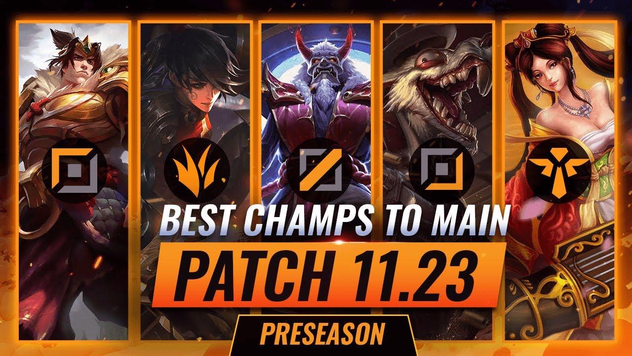 TOP 3 PRESEASON Champions To MAIN For EVERY ROLE in Patch 11.23 - League of Legends thumbnail