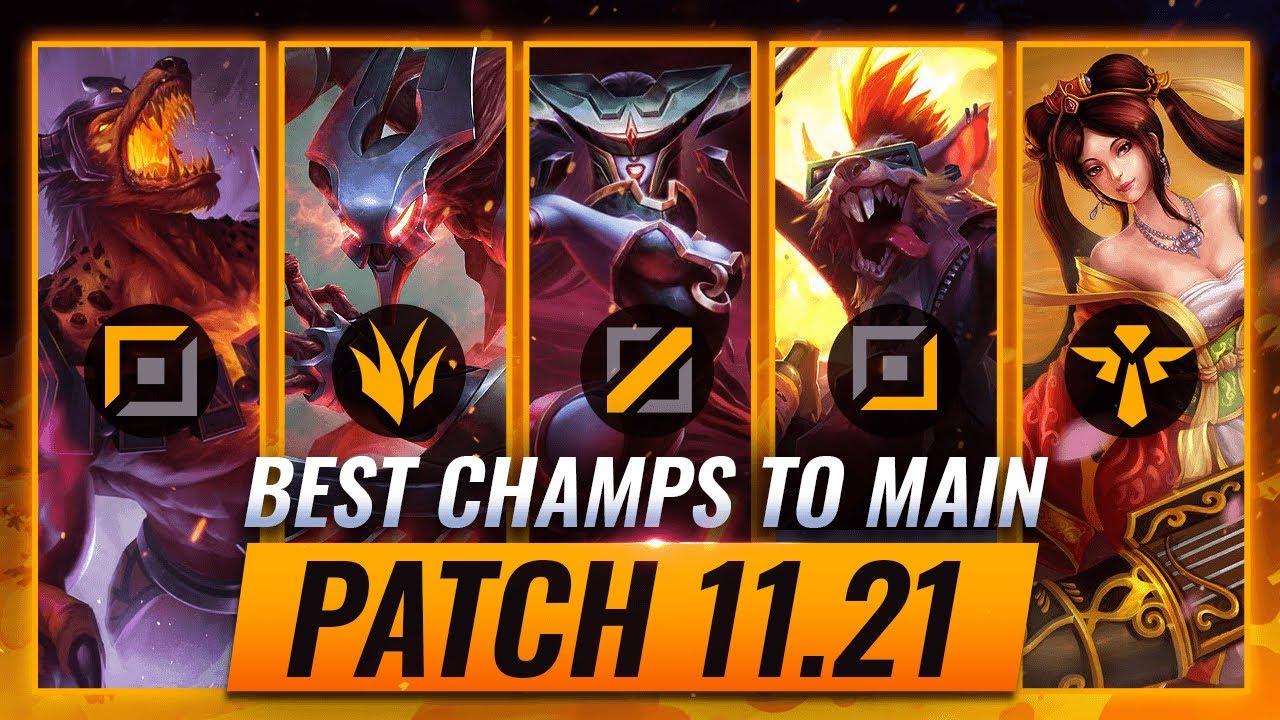 3 BEST Champions To MAIN For EVERY ROLE in Patch 11.21 - League of Legends thumbnail