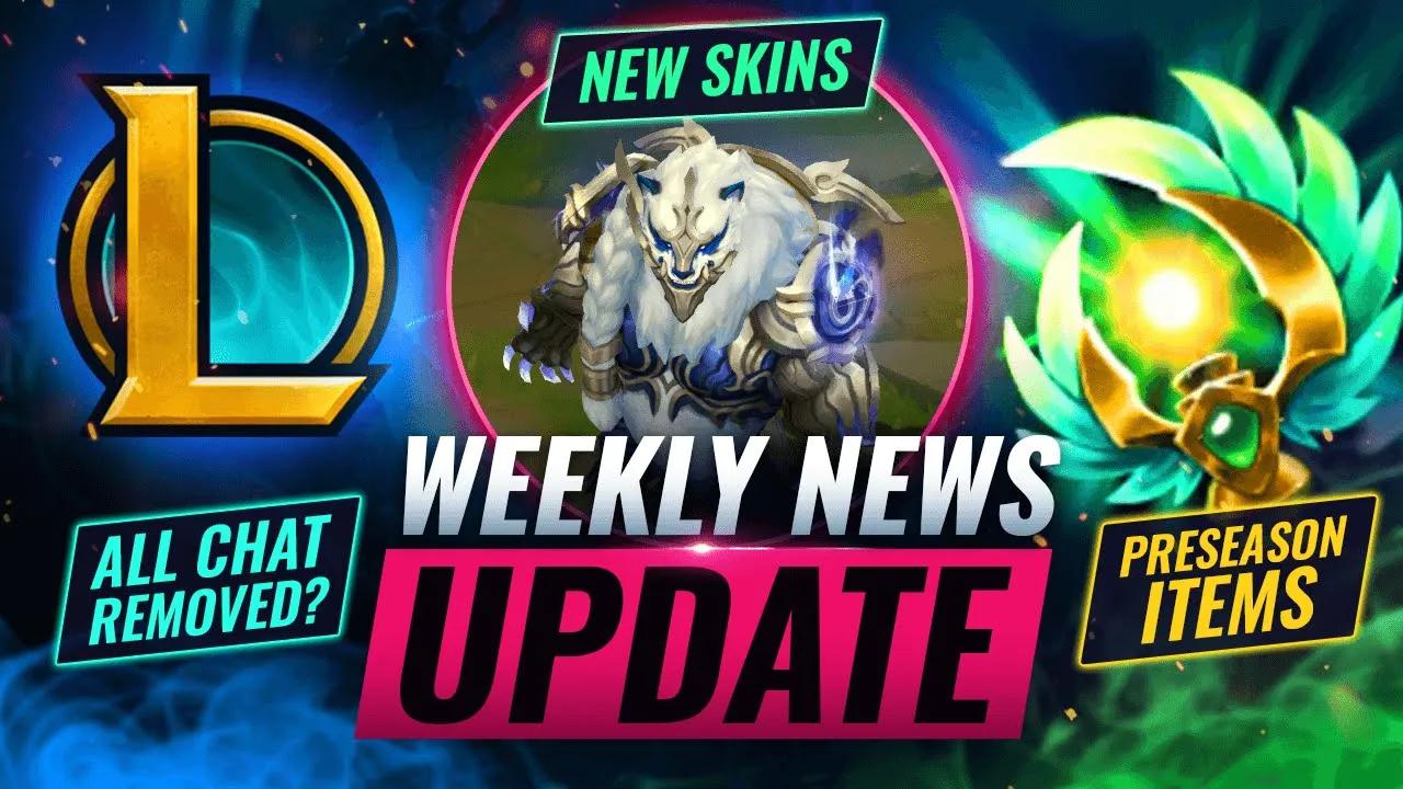 NEWS UPDATE: All Chat REMOVED + PRESEASON ITEMS & More - League of Legends Season 11 thumbnail