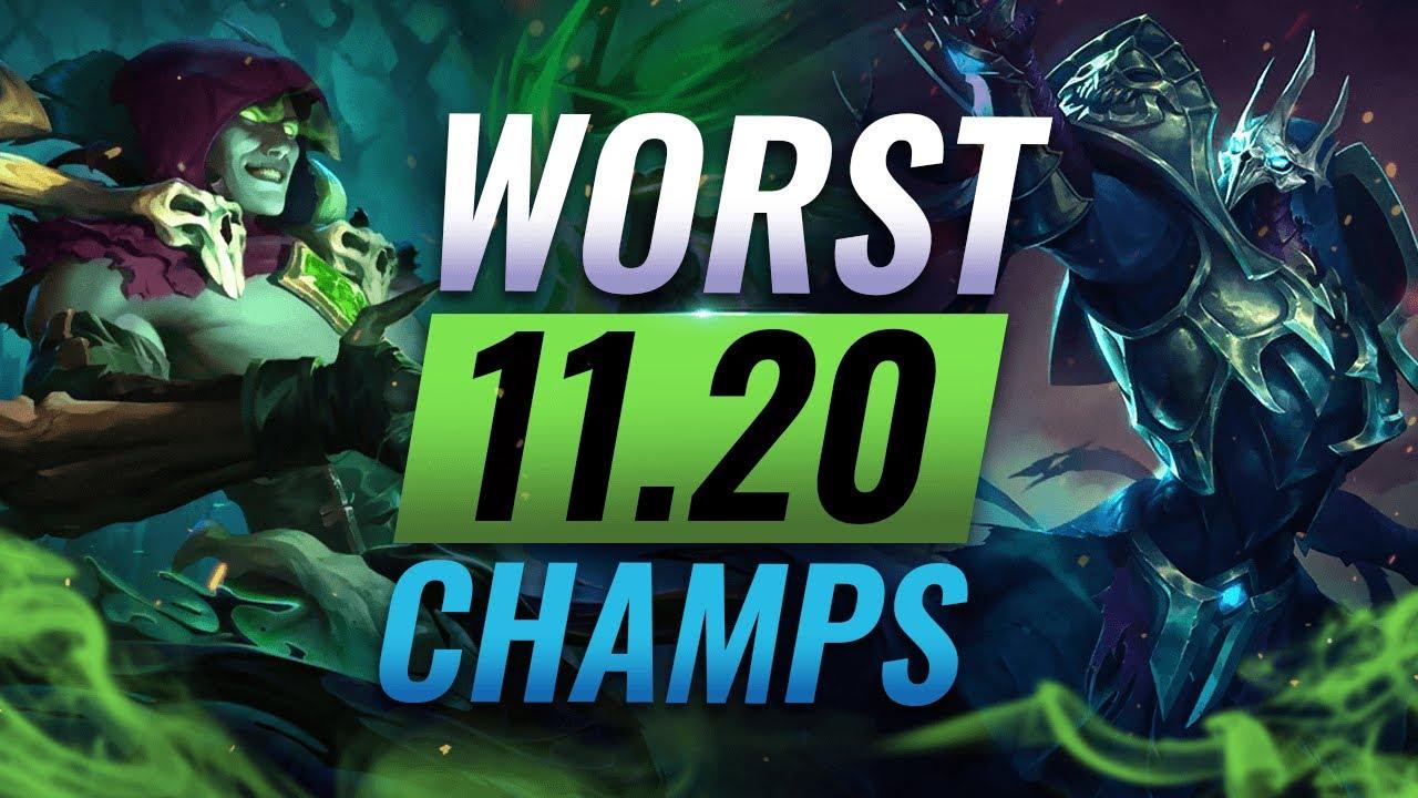 10 WORST Champions YOU SHOULD AVOID Going Into Patch 11.20 - League of Legends Predictions thumbnail