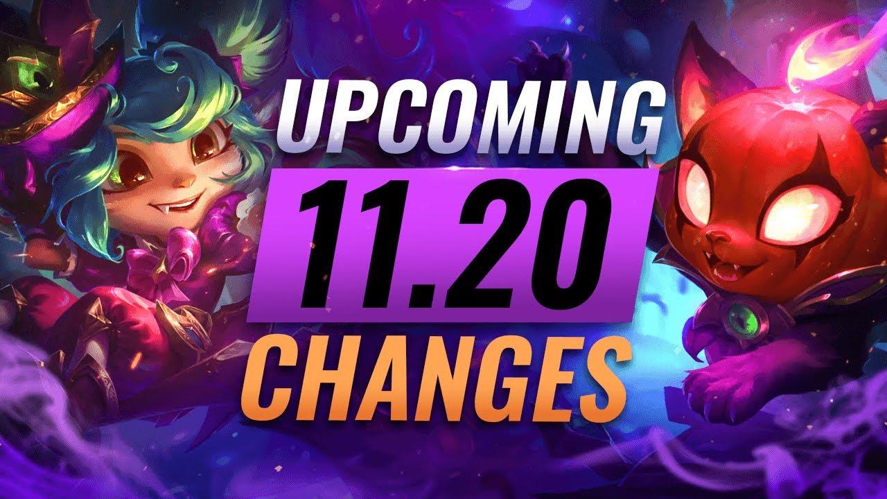 MASSIVE CHANGES: NEW BUFFS & NERFS Coming in Patch 11.20 - League of Legends thumbnail