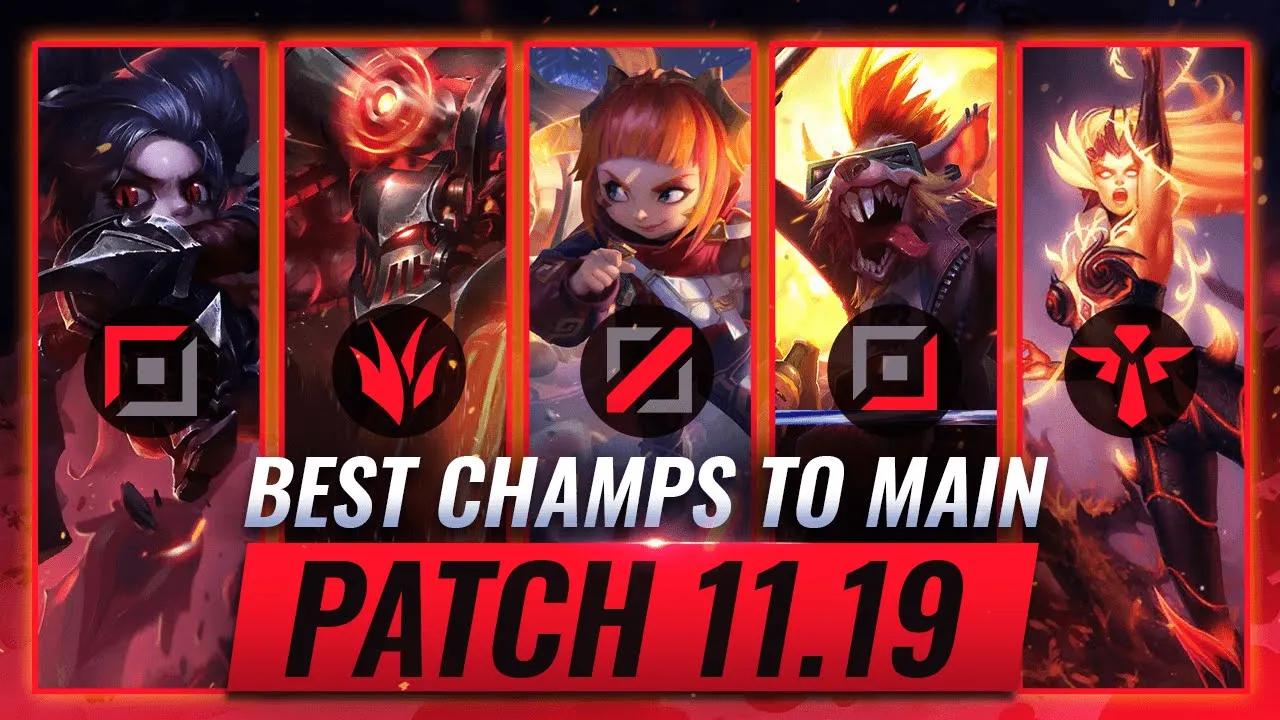 3 BEST Champions To MAIN For EVERY ROLE in Patch 11.19 - League of Legends thumbnail