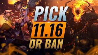 OP PICK or BAN: BEST Builds & Picks For EVERY Role - League of Legends Patch 11.16 thumbnail