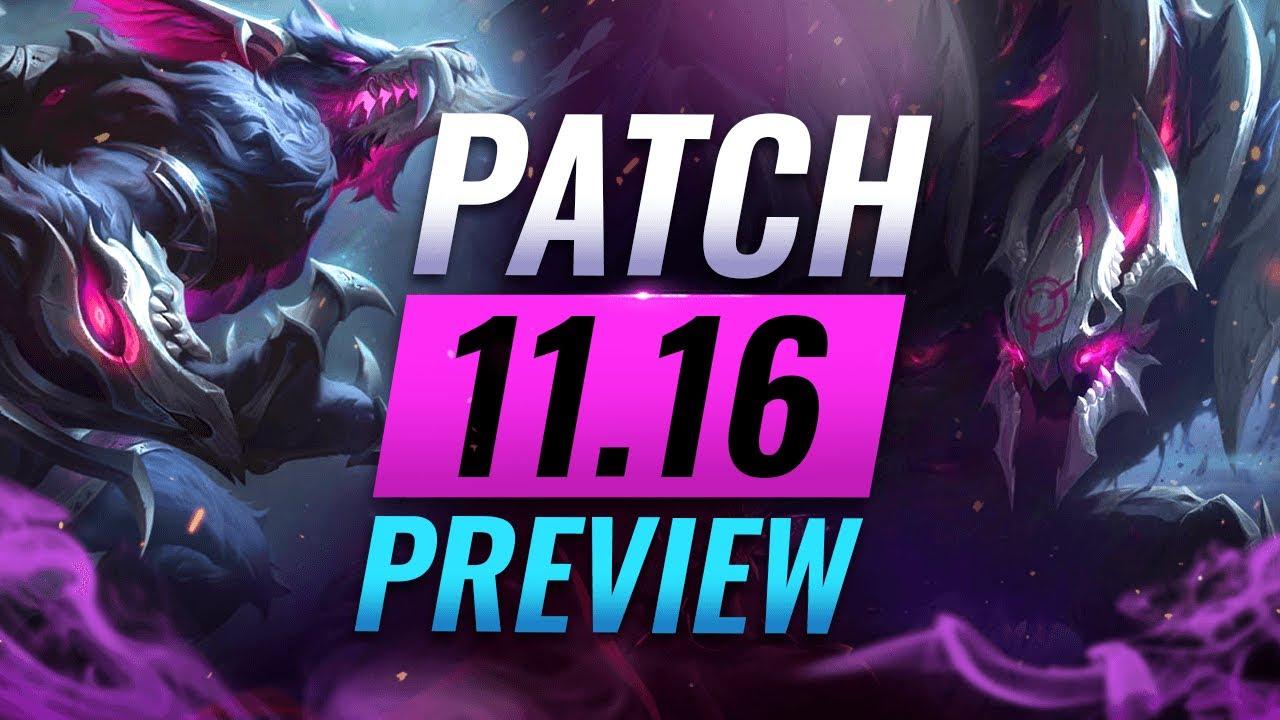 NEW PATCH PREVIEW: Upcoming Changes List For Patch 11.16 - League of Legends thumbnail