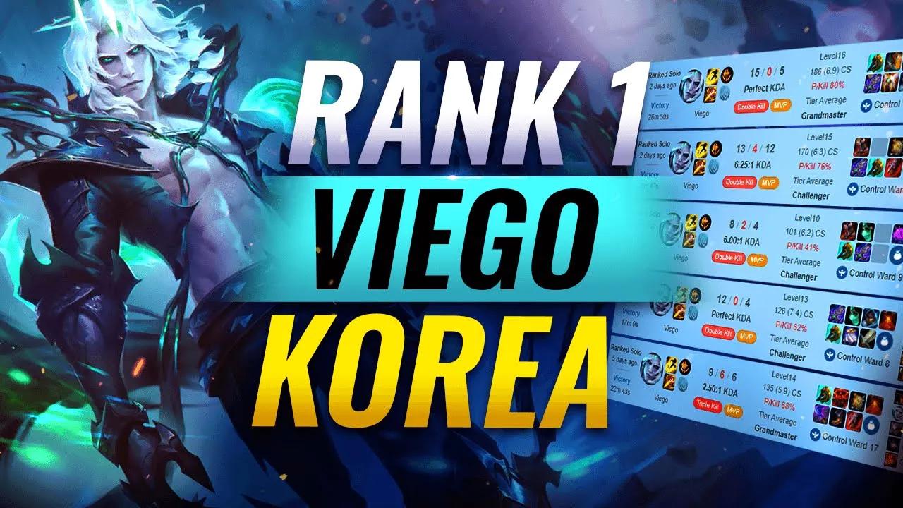 RANK 1 VIEGO IN THE WORLD: How Korea's Best Viego Carries in Challenger - League of Legends thumbnail