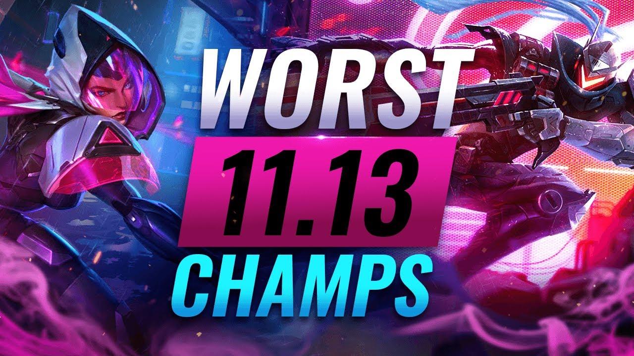 10 WORST Champions YOU SHOULD AVOID Going Into Patch 11.13- League of Legends Predictions thumbnail