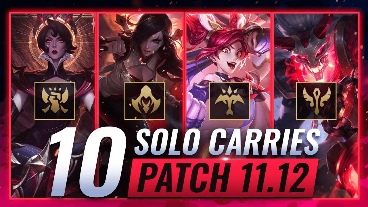 10 SOLO HARD CARRIES for EVERY ROLE in Patch 11.12 - League of Legends Season 11 thumbnail