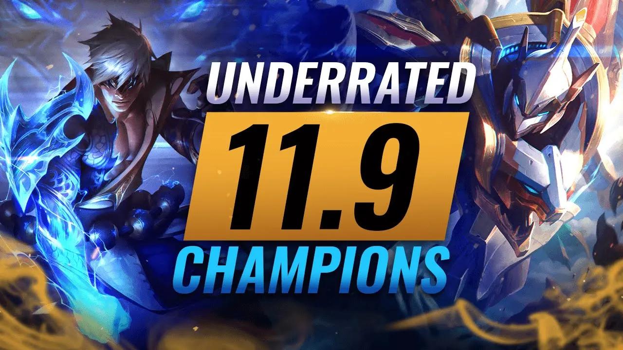 10 EXTREMELY Underrated Champions YOU SHOULD ABUSE In Patch 11.9 - League of Legends thumbnail