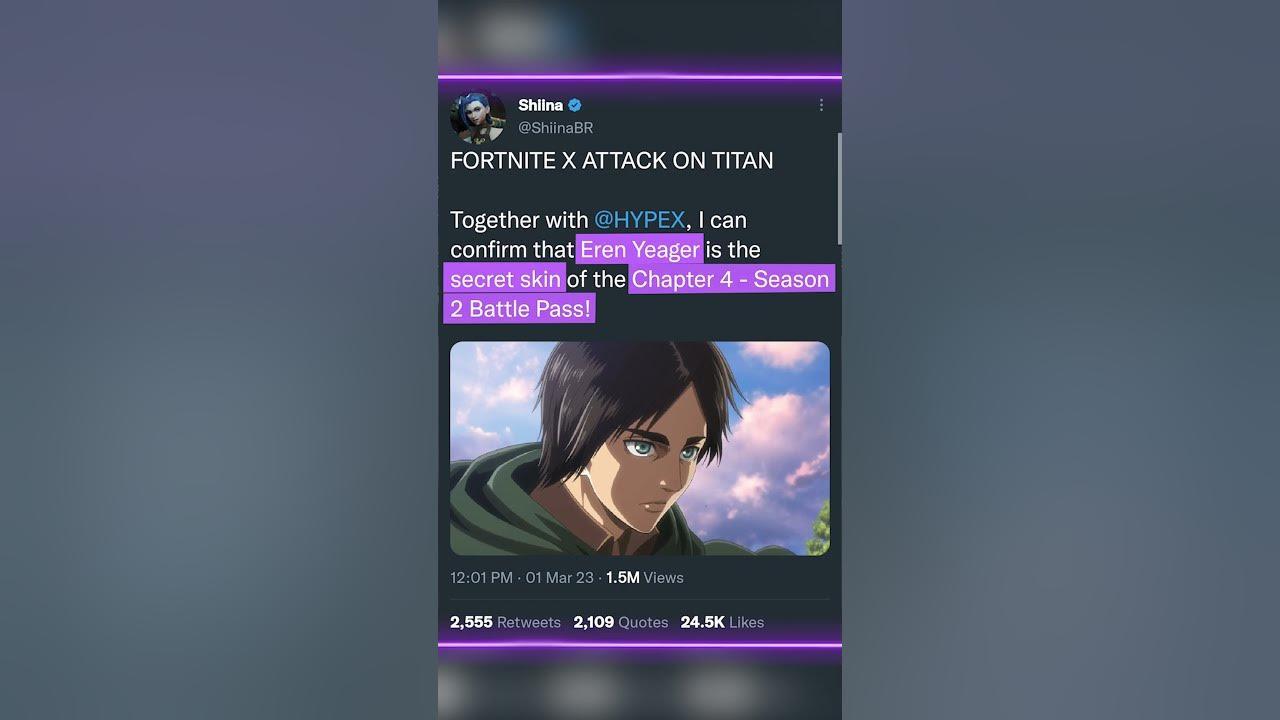 NEW COLLAB - FORTNITE X ATTACK ON TITAN!! thumbnail