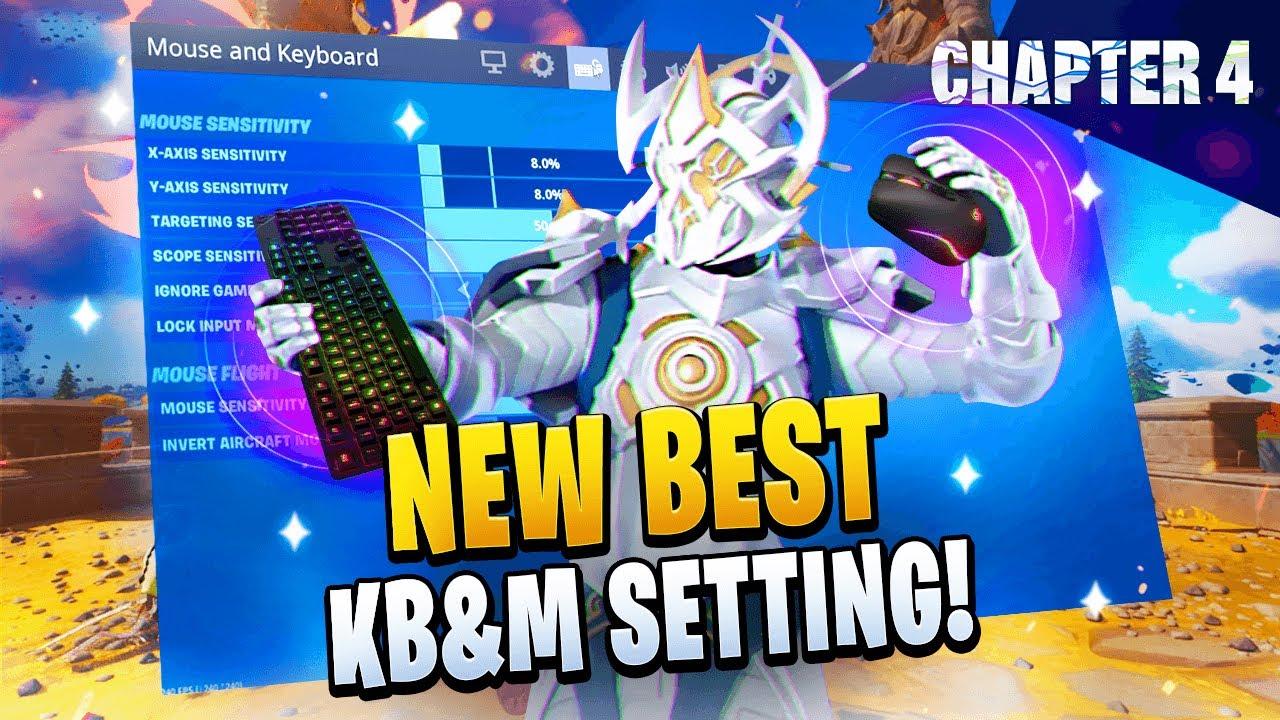 BEST Keyboard & Mouse Settings for Fortnite Chapter 4! thumbnail