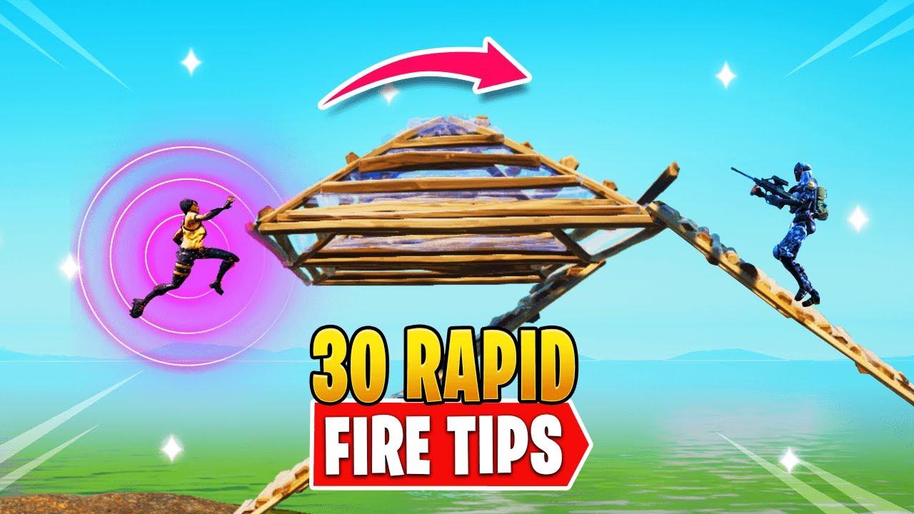 30 RAPID FIRE Fortnite Tips & Tricks So You Can IMPROVE FAST And WIN MORE GAMES! thumbnail