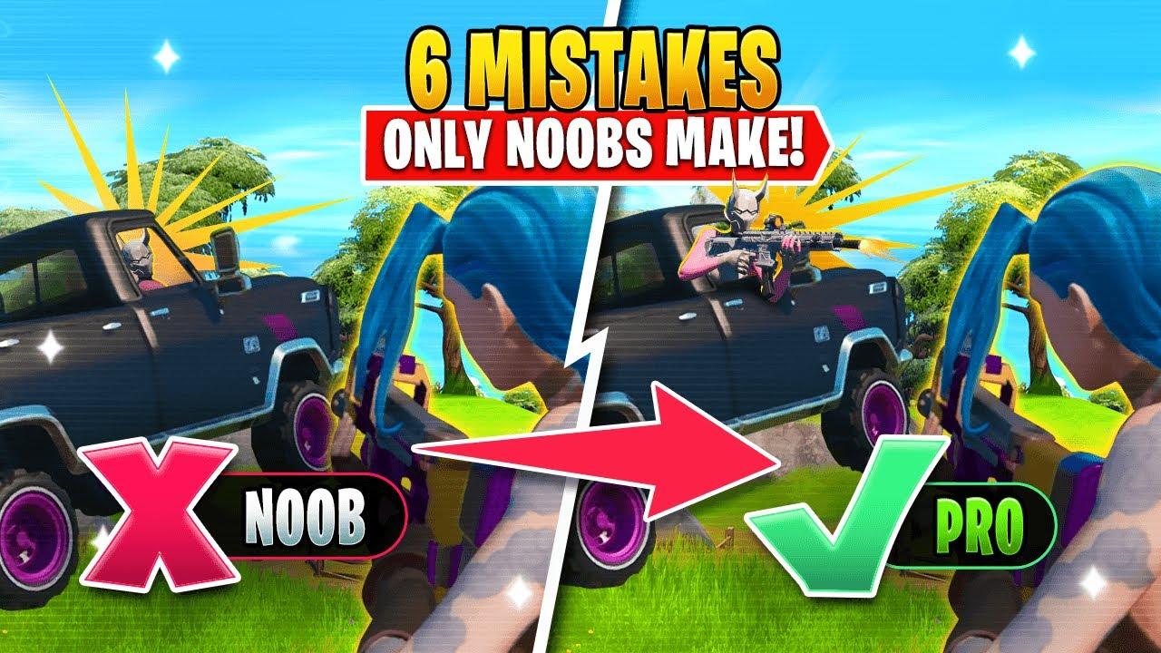 6 DUMB FORTNITE MISTAKES NOOBS Make & What YOU Can Do To AVOID THEM! thumbnail