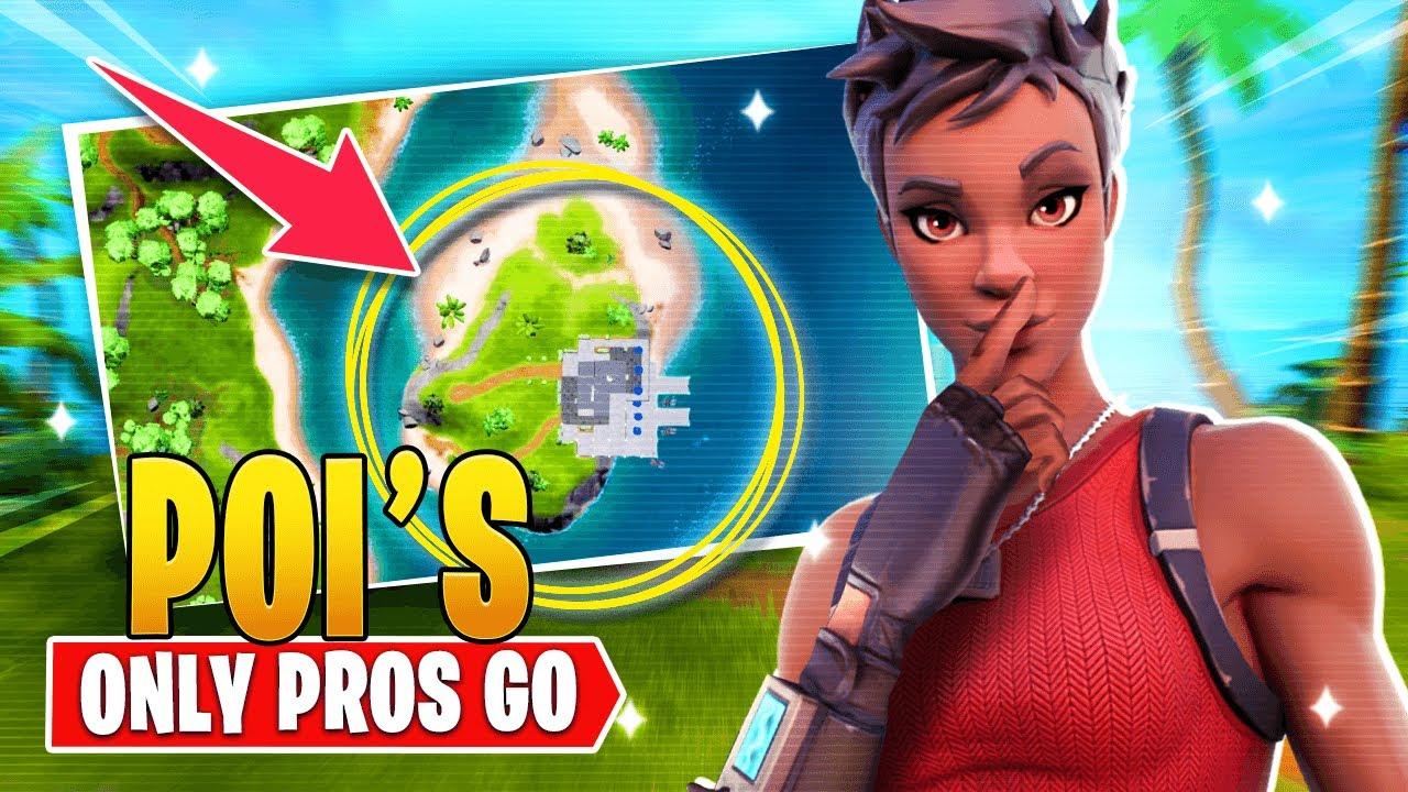 6 TOP SECRET Drop Spots The Pros DON'T WANT YOU TO KNOW ABOUT! Fortnite Tips & Tricks thumbnail