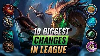 10 BIGGEST CHANGES in League of Legends History thumbnail