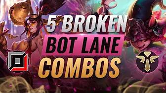 5  BROKEN Bottom Lane Combos YOU SHOULD ABUSE - League of Legends Preseason 11 thumbnail