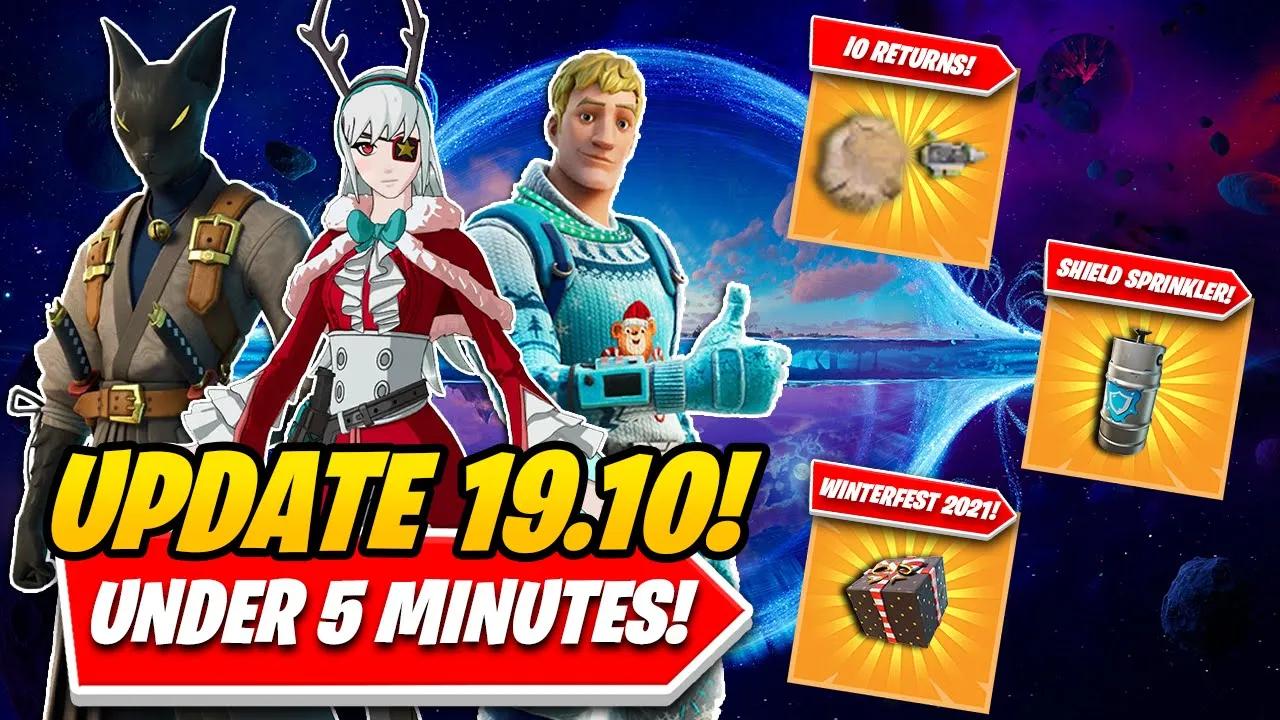 Fortnite Update 19.01 Explained EVERYTHING You NEED TO KNOW About WINTERFEST 2021 In UNDER 5 MINUTES thumbnail