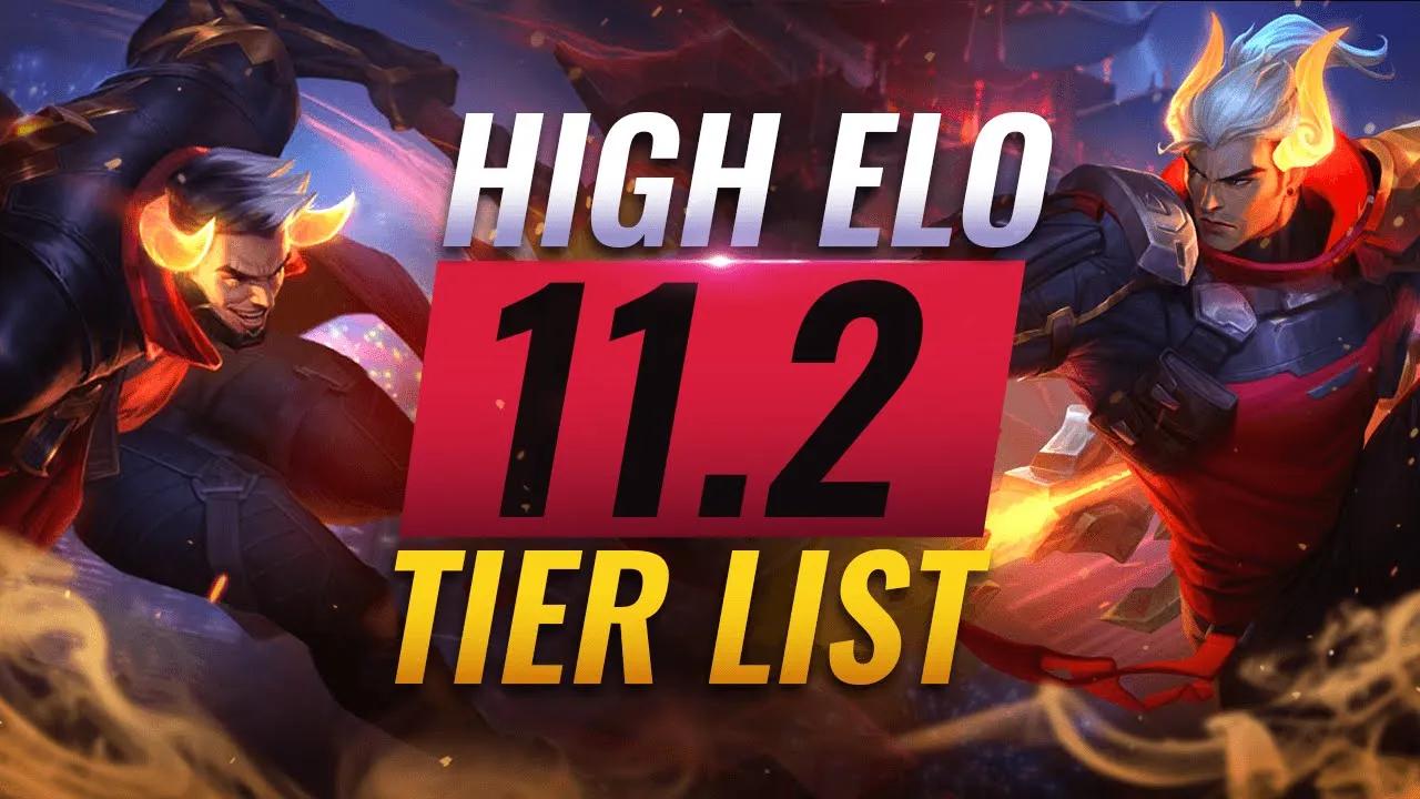 HIGH ELO Best Champions TIER List  - League of Legends Patch 11.2 thumbnail