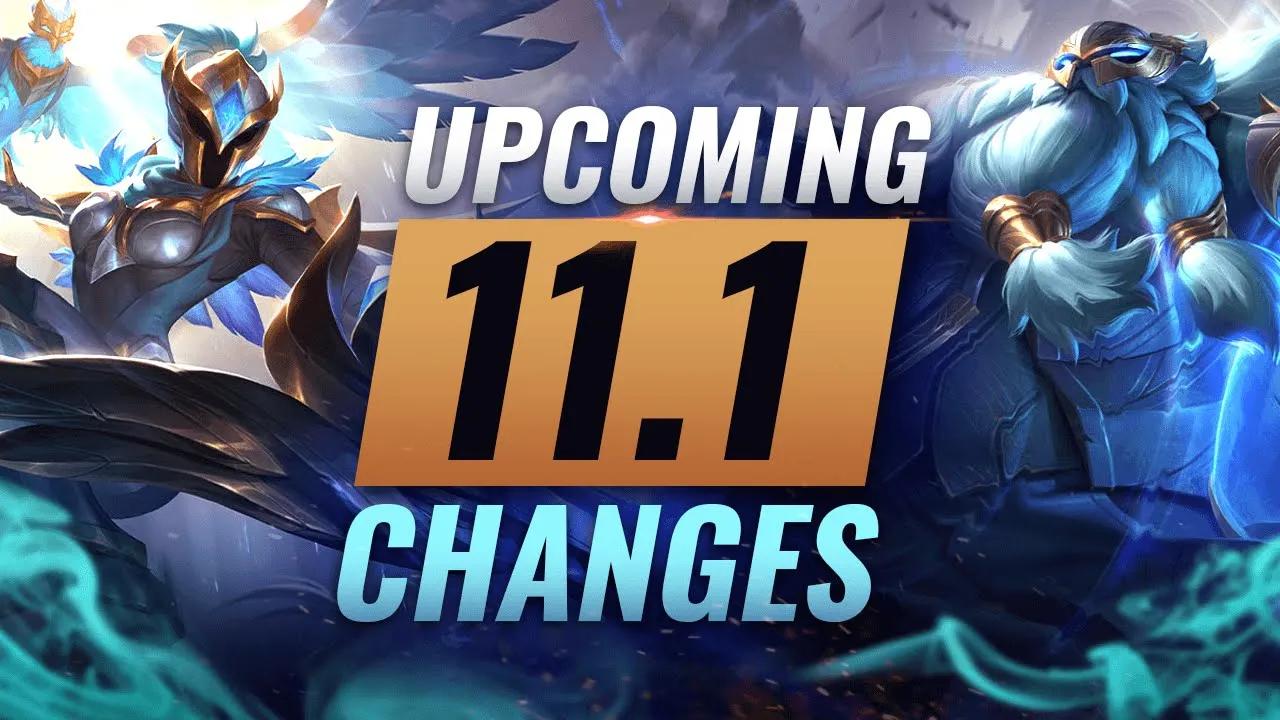 MASSIVE CHANGES: New Buffs & NERFS Coming in Patch 11.1 - League of Legends Season 11 thumbnail