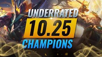 10 INCREDIBLY Underrated Champions YOU SHOULD ABUSE in Patch 10.25 - League of Legends Preseason 11 thumbnail