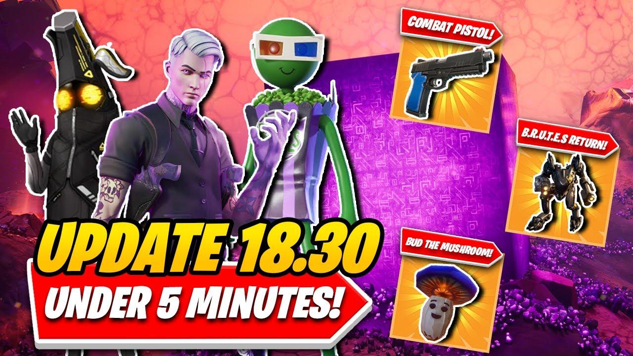 Fortnite Update 18.30: EVERYTHING You NEED TO KNOW In UNDER 5 MINUTES! MECHS RETURNING & MORE! thumbnail