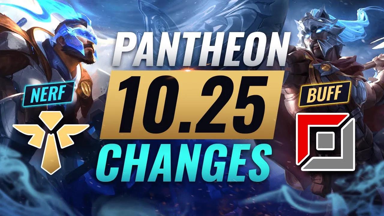 UPCOMING PANTHEON CHANGES: Support NERFED + Solo Lanes BUFFED - League of Legends Patch 10.25 thumbnail