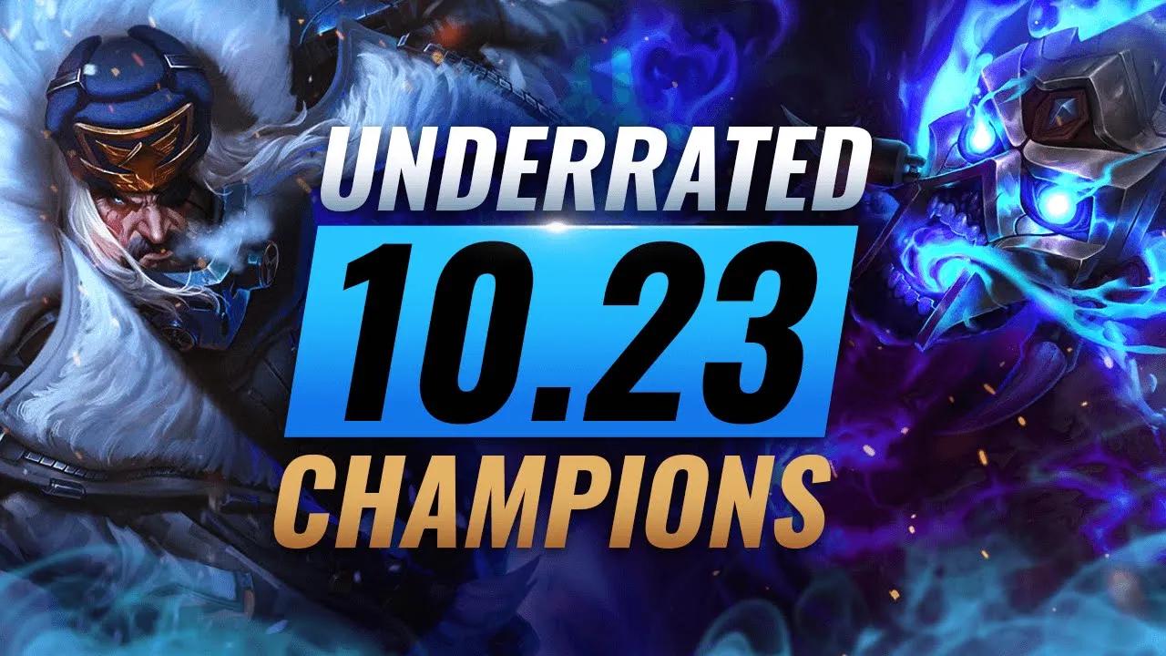 10 INCREDIBLY Underrated Champions YOU SHOULD ABUSE in Patch 10.23 - League of Legends Preseason 11 thumbnail