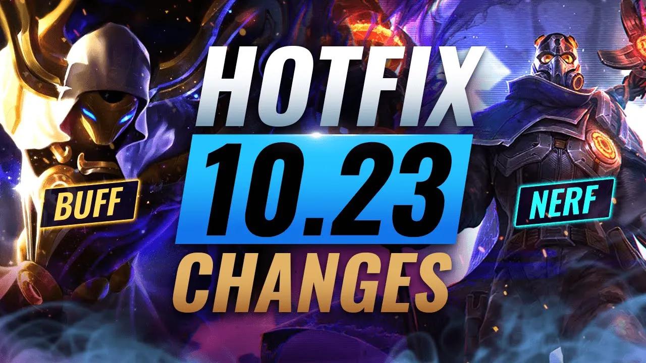 MASSIVE HOTFIX CHANGES: Mythic Items NERFED + Viktor NERF & MORE - League of Legends Preseason 11 thumbnail