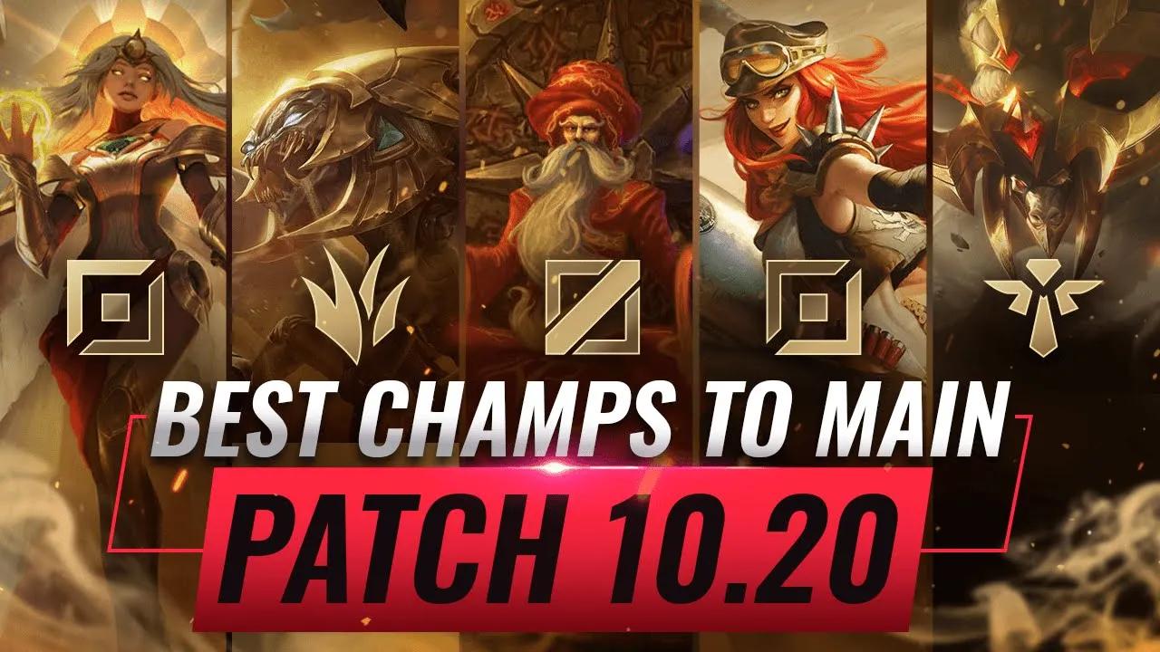 3 BEST Champions To MAIN For EVERY ROLE in Patch 10.20 - League of Legends Season 10 thumbnail